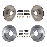 Front Rear Disc Brake Rotors And Ceramic Pads Kit For Hyundai Santa Fe
