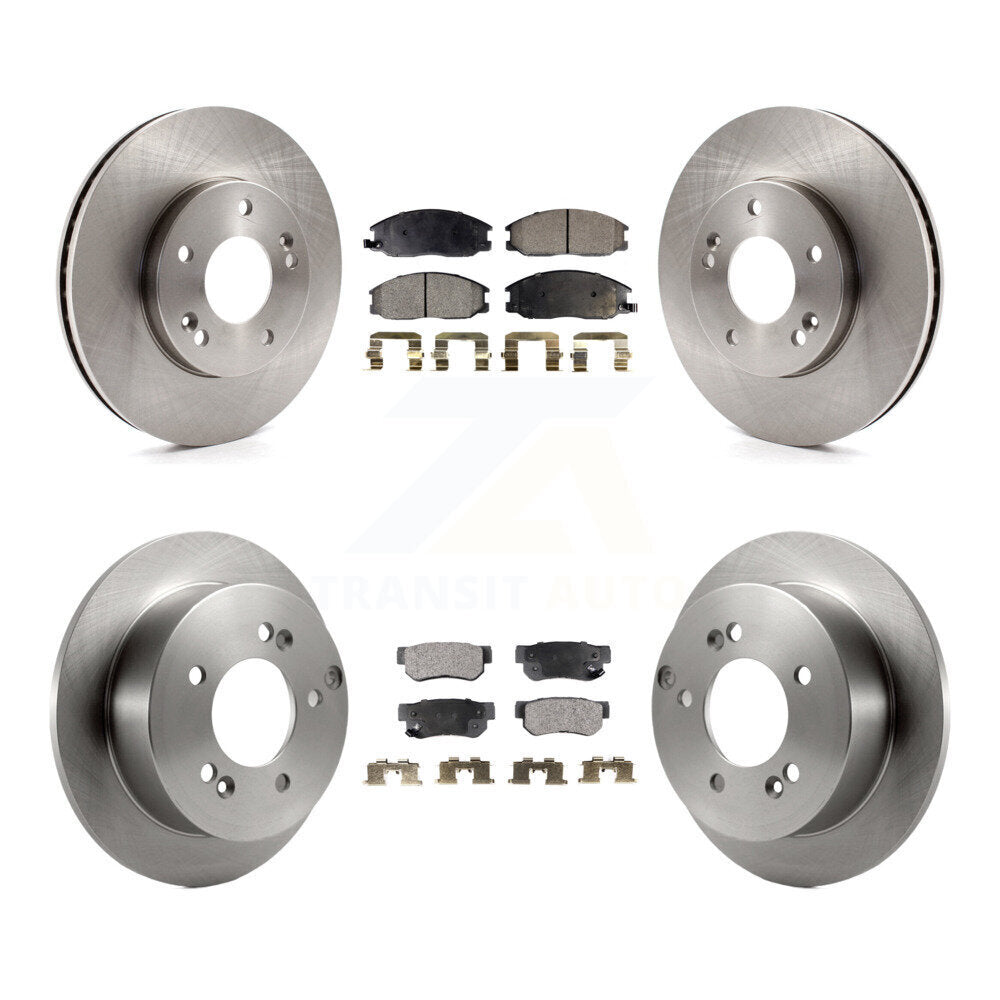 Front Rear Disc Brake Rotors And Ceramic Pads Kit For Hyundai XG350 XG300