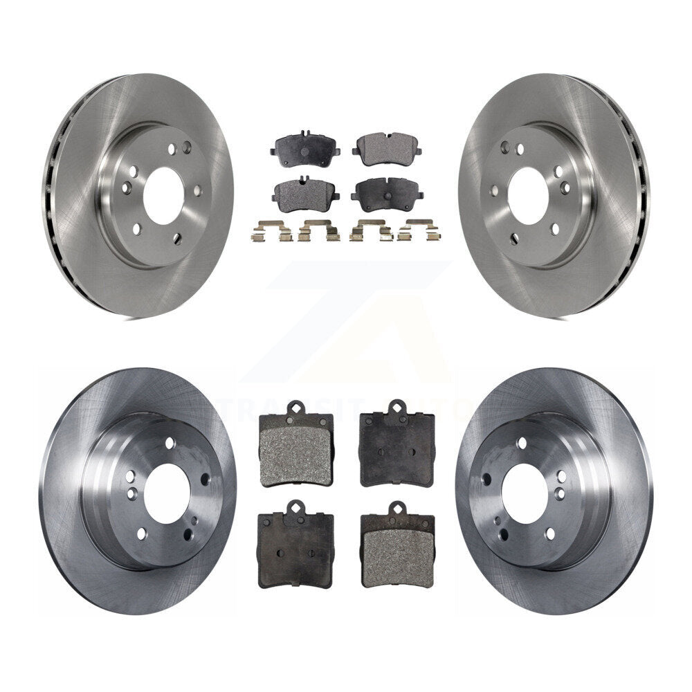 Front Rear Disc Brake Rotors And Ceramic Pads Kit For Mercedes-Benz C230 C240