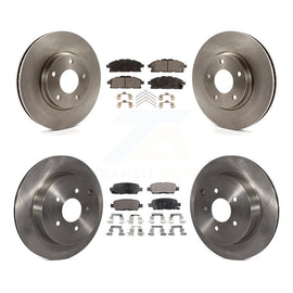 [Front+Rear] 2011-2017 Nissan Quest Premium OE Brake Rotors & Ceramic Pads Kit For Max Braking