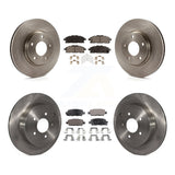 [Front+Rear] 2011-2017 Nissan Quest Premium OE Brake Rotors & Ceramic Pads Kit For Max Braking