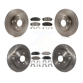 [Front+Rear] 2004-2009 Nissan Quest Premium OE Brake Rotors & Ceramic Pads Kit For Max Braking