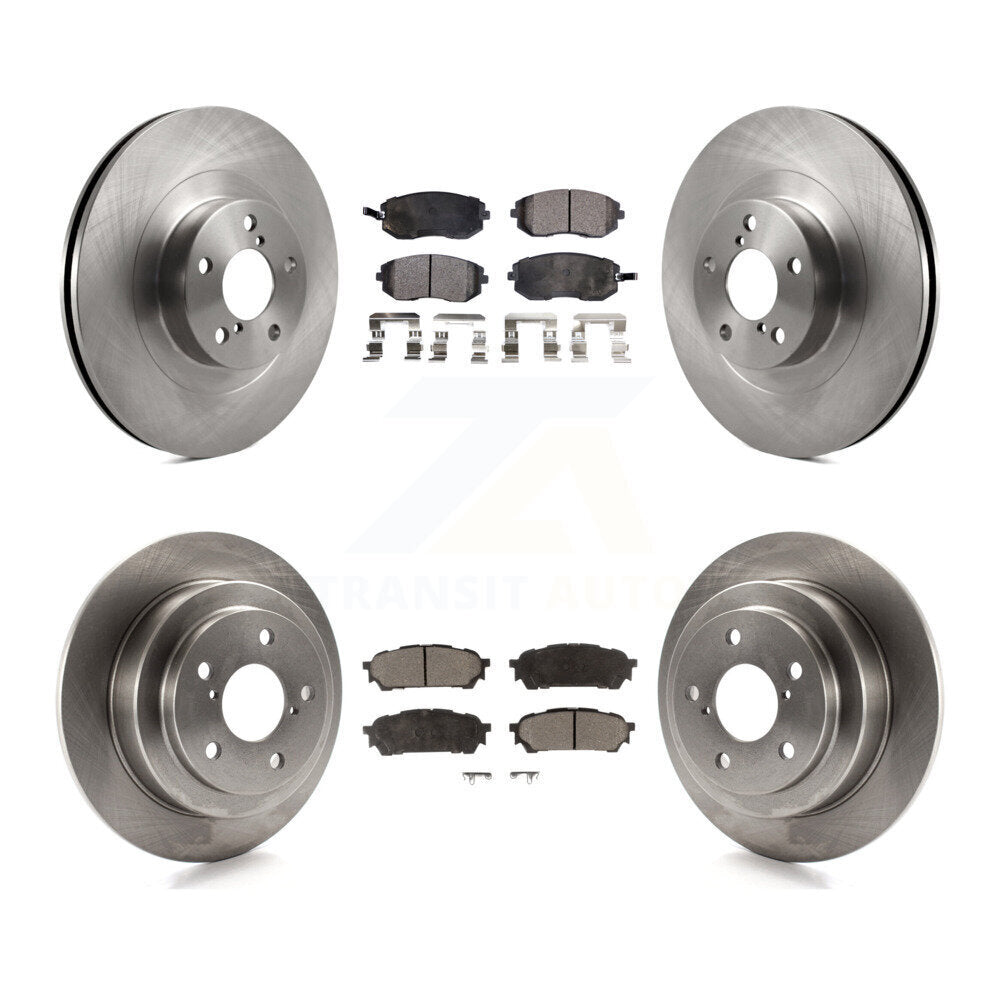 Front Rear Brake Rotor And Ceramic Pad Kit For Subaru Forester Impreza Saab 9-2X