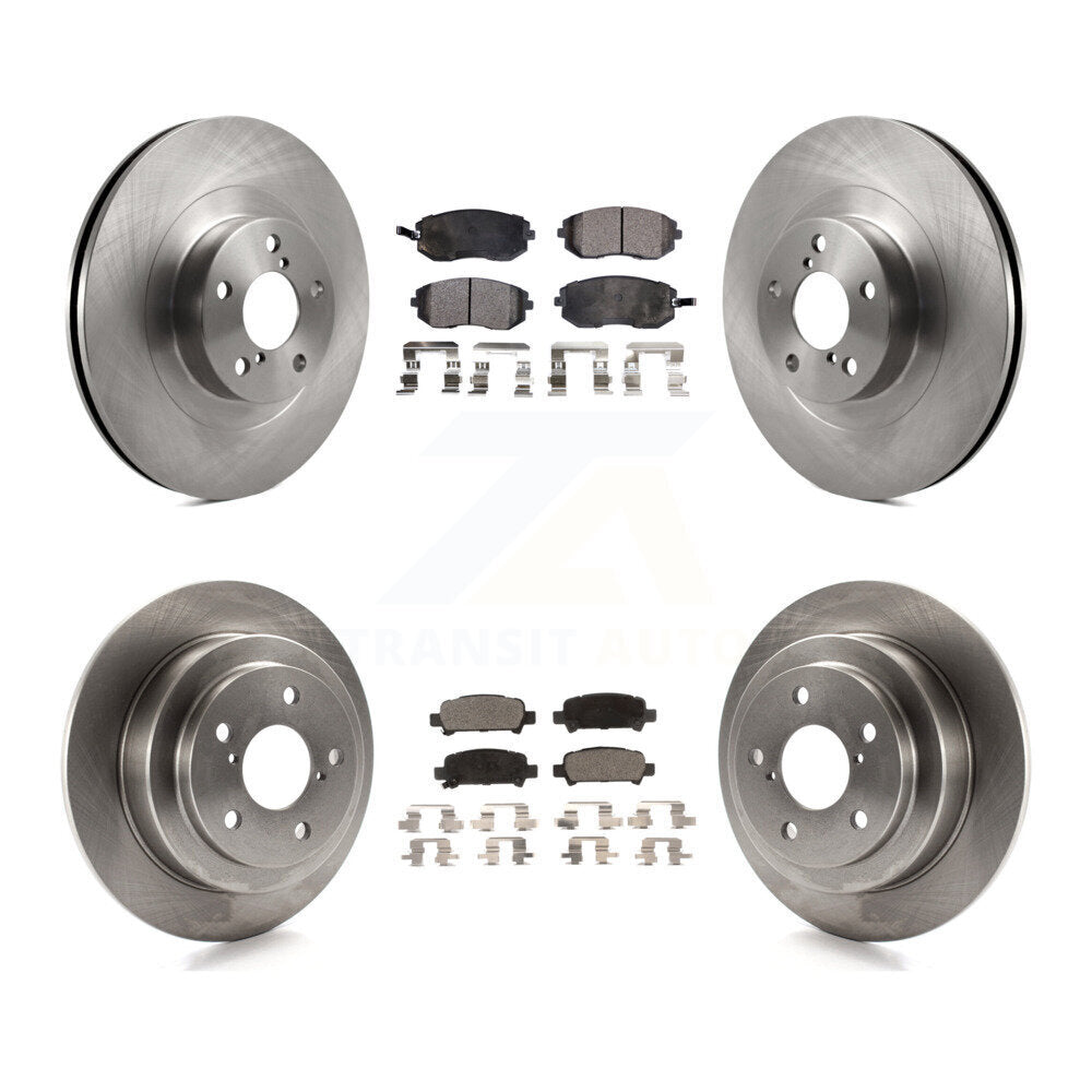 [Front+Rear] 2003 Subaru Forester Impreza Premium OE Brake Rotors & Ceramic Pads Kit For Max Braking