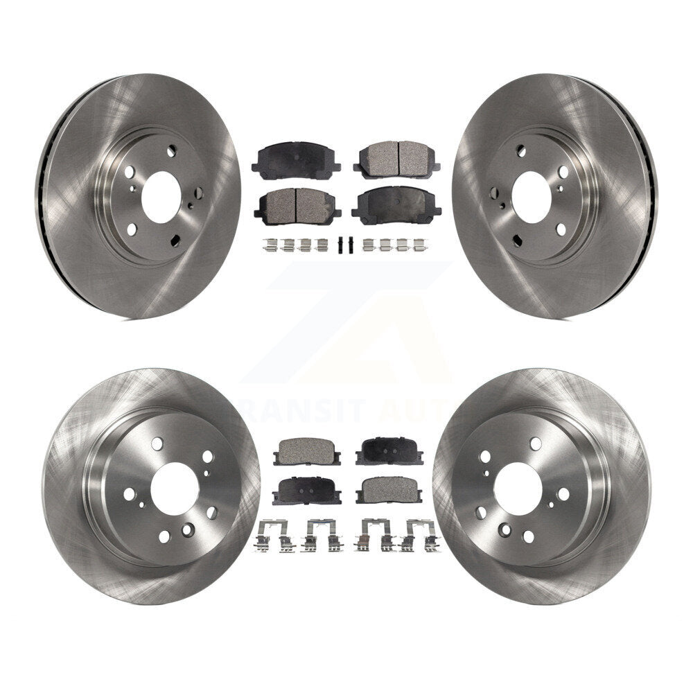 [Front+Rear] 2001-2003 Toyota Highlander AWD Premium OE Brake Rotors & Ceramic Pads Kit For Max Braking