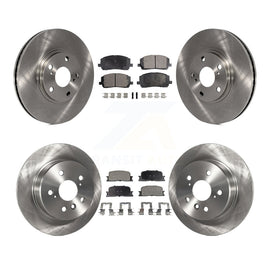 [Front+Rear] 2001-2003 Toyota Highlander AWD Premium OE Brake Rotors & Ceramic Pads Kit For Max Braking