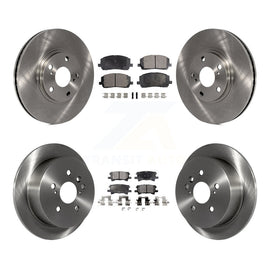 Front Rear Disc Brake Rotors And Ceramic Pads Kit For Toyota Highlander