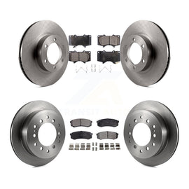Front Rear Disc Brake Rotors And Ceramic Pads Kit For Toyota 4Runner Lexus GX470