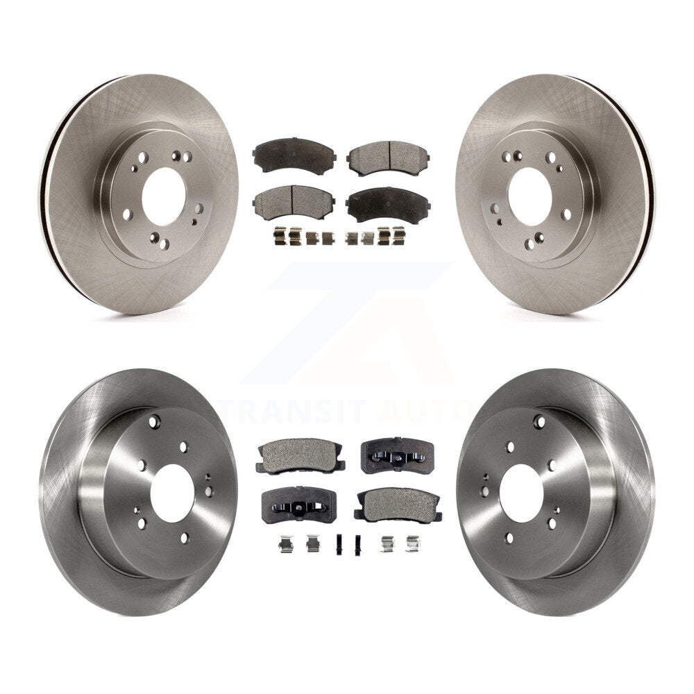 Front Rear Disc Brake Rotors And Ceramic Pads Kit For Mitsubishi Endeavor