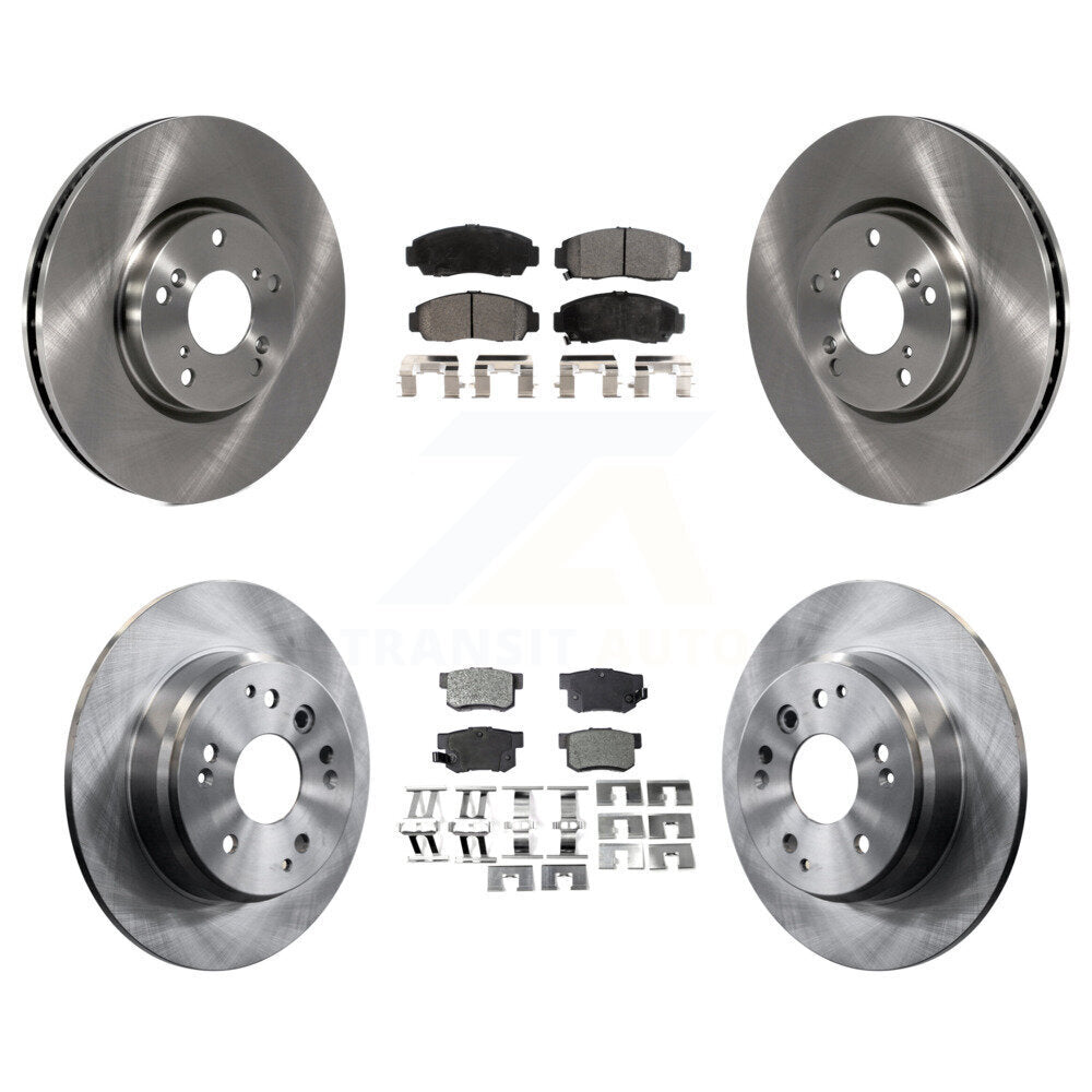 Front Rear Brake Rotor Ceramic Pad Kit For 04-05 Acura TL Automatic transmission