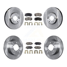 Charger l'image dans la galerie, Front Rear Disc Brake Rotors And Ceramic Pads Kit For 2010-2011 Hyundai Azera