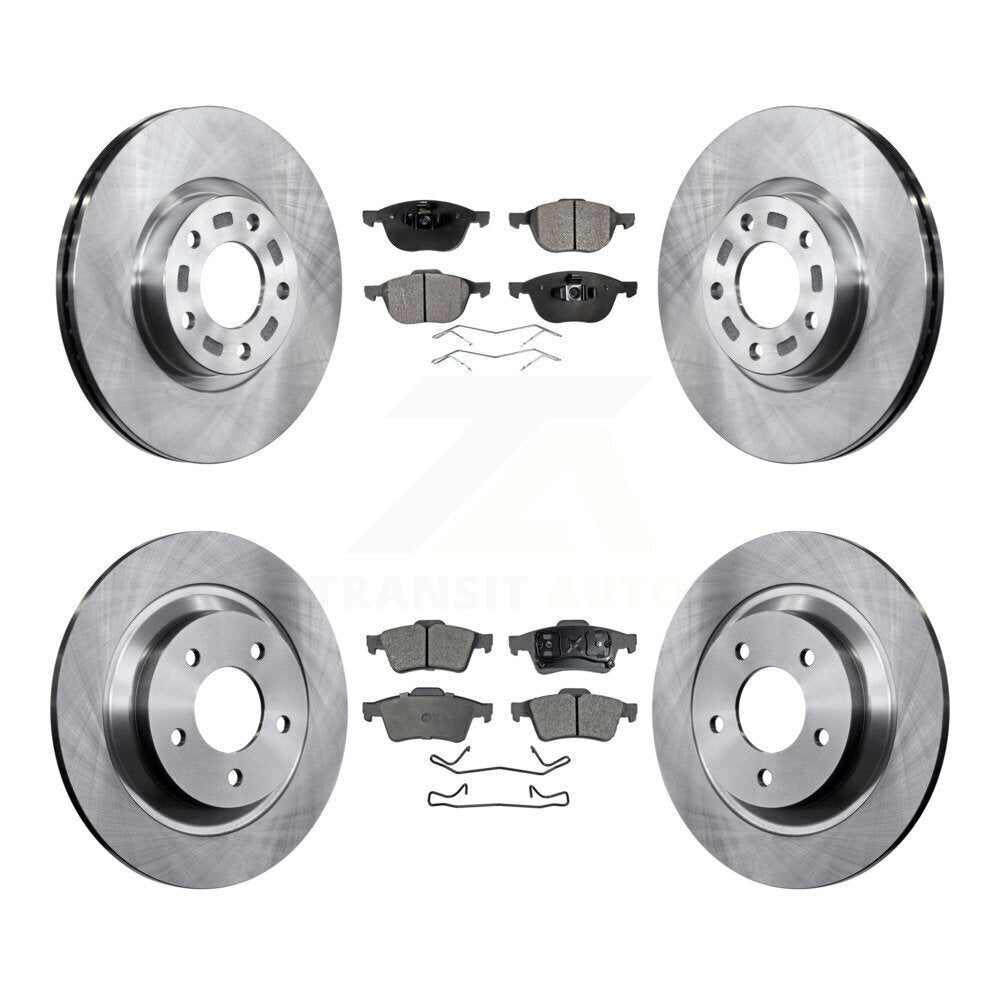 [Front+Rear] 2006 Mazda 5 To 02 06 Premium OE Brake Rotors & Ceramic Pads Kit For Max Braking