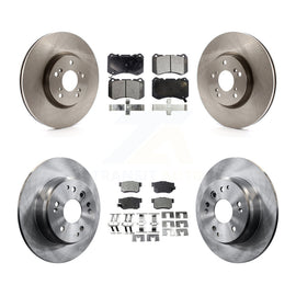 Front Rear Disc Brake Rotors And Ceramic Pads Kit For Acura TL