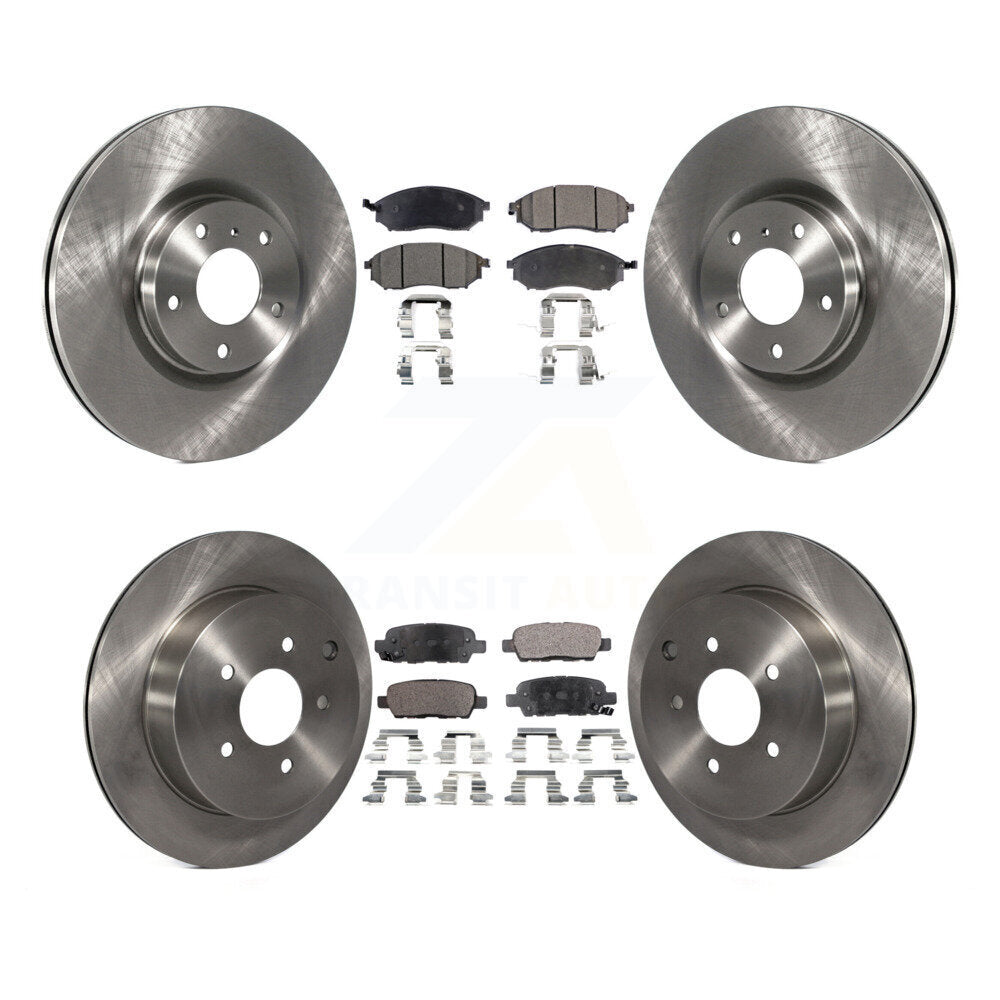 Front Rear Brake Rotor & Ceramic Pad Kit For Nissan Murano INFINITI M37 QX70 Q70