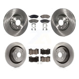 Front Rear Brake Rotor Ceramic Pad Kit For 2009-2020 Nissan 370Z With Dual Piston Caliper K8T-101287