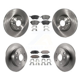 Front Rear Disc Brake Rotors And Ceramic Pads Kit For Nissan Altima Maxima