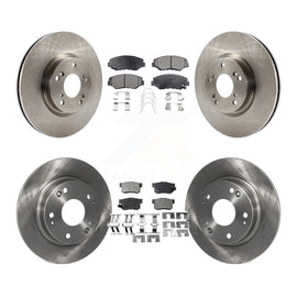 Front Rear Disc Brake Rotors And Ceramic Pads Kit For Honda Civic Acura ILX
