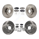 Front Rear Disc Brake Rotors And Ceramic Pads Kit For Honda Civic Acura ILX