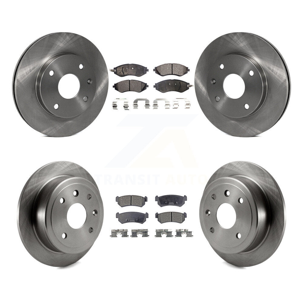 Front Rear Brake Rotor & Ceramic Pad Kit For Suzuki Forenza Reno Chevrolet Optra
