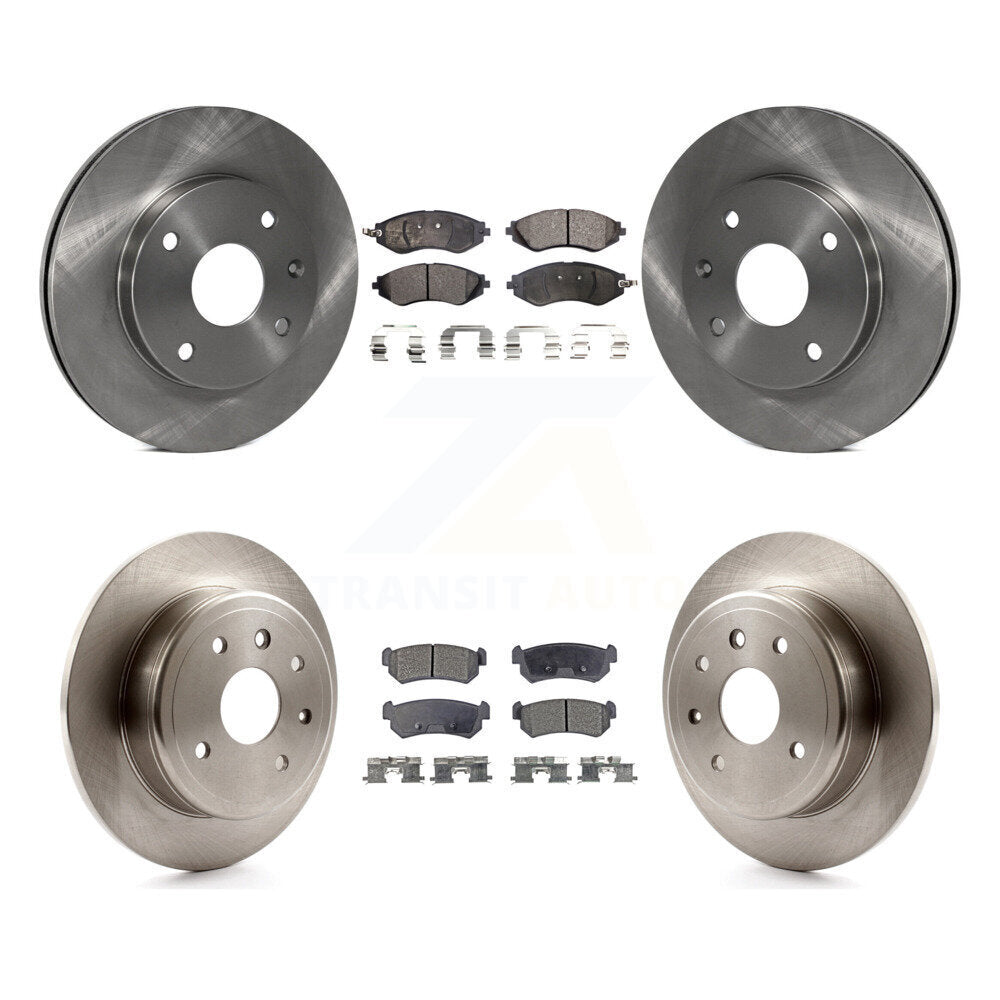 Front Rear Disc Brake Rotors And Ceramic Pads Kit For Chevrolet Optra