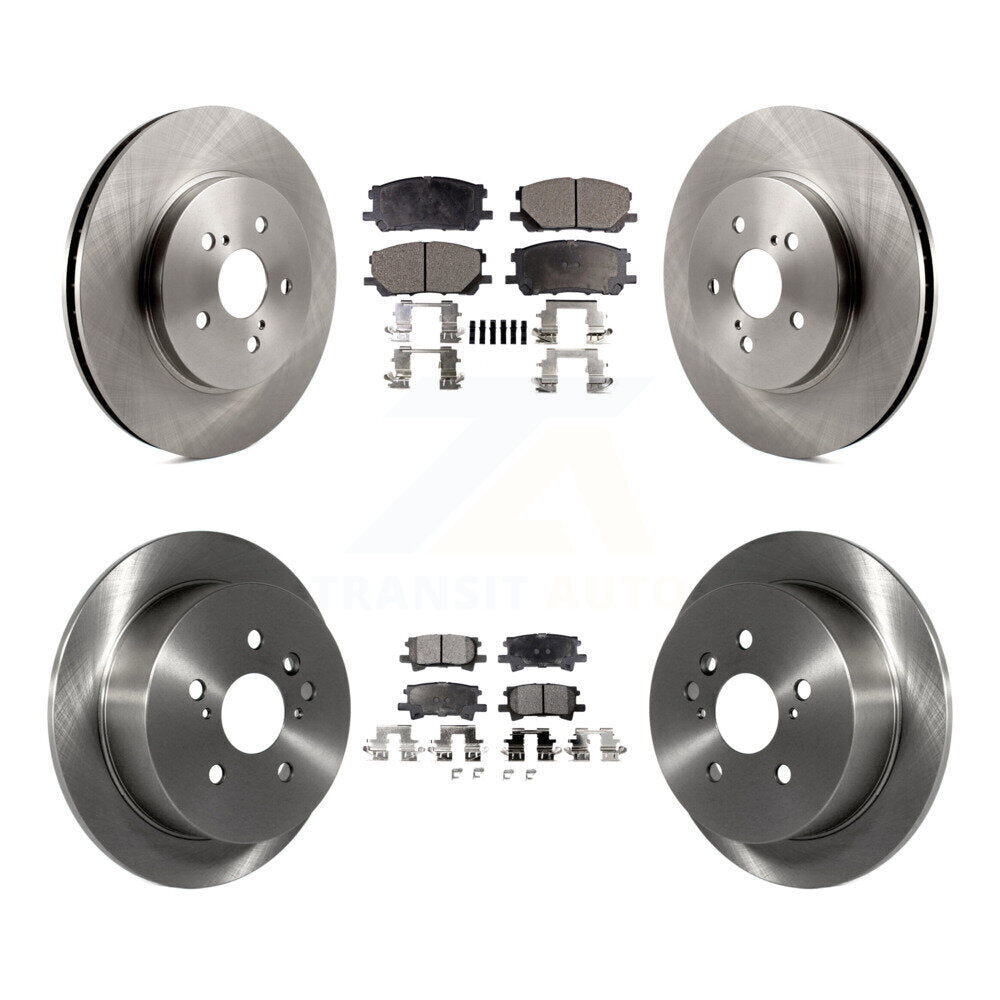 Front Rear Brake Rotor & Ceramic Pad Kit For Lexus Toyota Highlander RX350 RX330