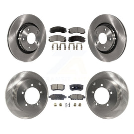 [Front+Rear] 2005-2006 Mitsubishi Outlander Premium OE Brake Rotors & Ceramic Pads Kit For Max Braking