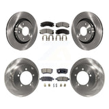 [Front+Rear] 2005-2006 Mitsubishi Outlander Premium OE Brake Rotors & Ceramic Pads Kit For Max Braking