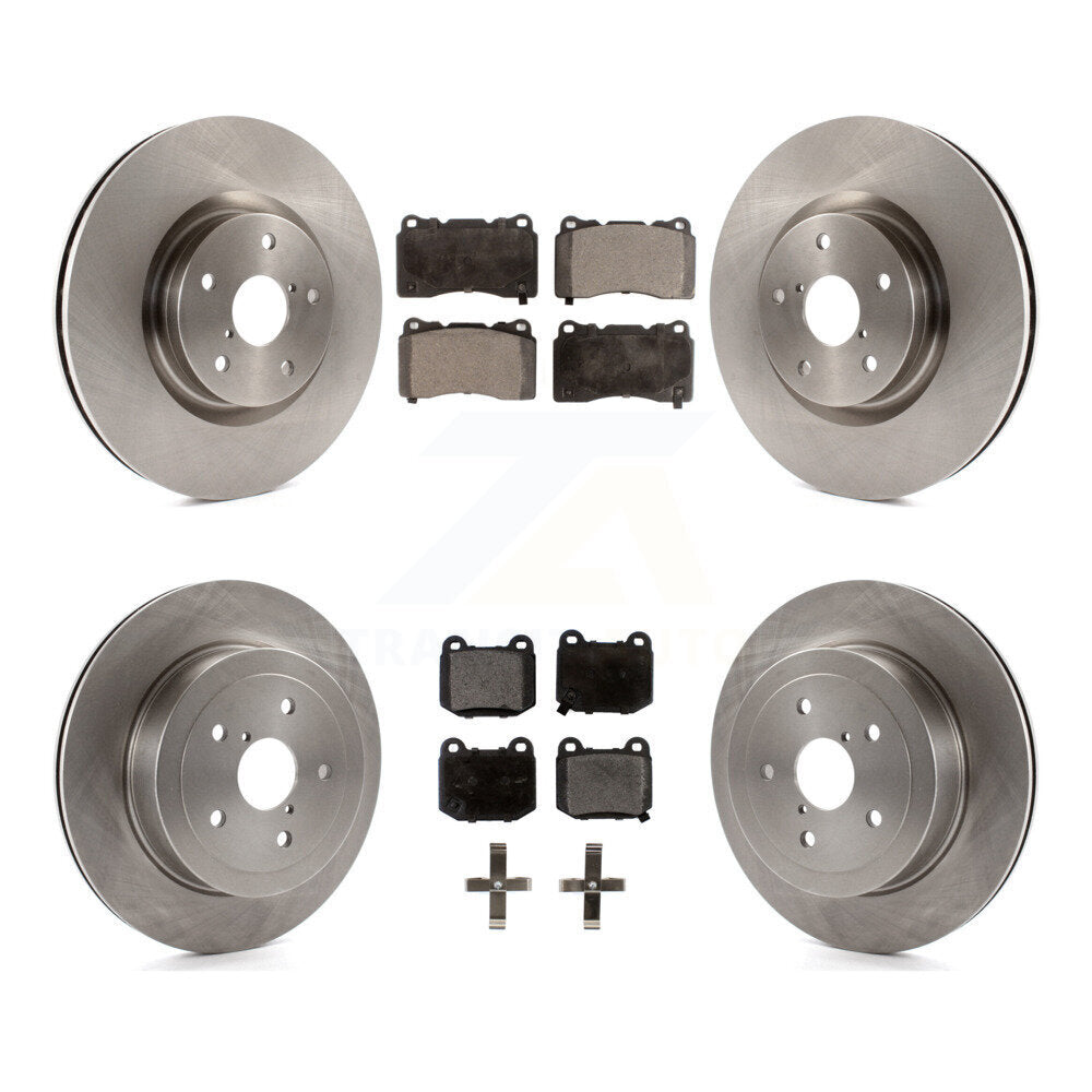 Front Rear Disc Brake Rotors And Ceramic Pads Kit For Subaru Impreza