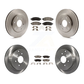 Front Rear Brake Rotor & Ceramic Pad Kit For Nissan Frontier Suzuki Equator 2.5L