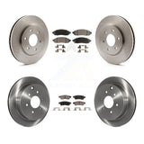 Front Rear Brake Rotor & Ceramic Pad Kit For Nissan Frontier Suzuki Equator 2.5L