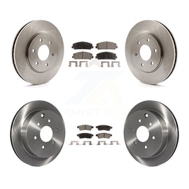 Front Rear Disc Brake Rotors And Ceramic Pads Kit For Suzuki Equator