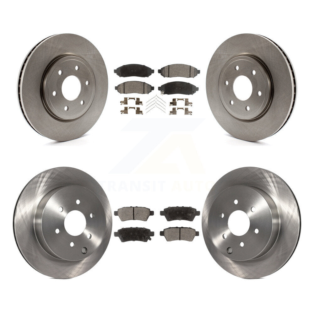 Front Rear Disc Brake Rotors And Ceramic Pads Kit For Nissan Pathfinder
