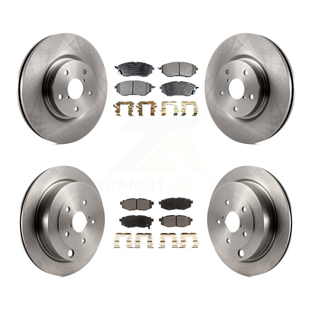 Front Rear Disc Brake Rotors And Ceramic Pads Kit For Subaru Tribeca B9