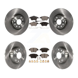 Front Rear Disc Brake Rotors And Ceramic Pads Kit For Volkswagen Beetle GTI