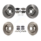 Front Rear Brake Rotor And Ceramic Pad Kit For Volkswagen Tiguan Audi Q3 Limited