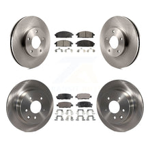 Charger l&#39;image dans la galerie, [Front+Rear] 2005-2006 Nissan X-Trail Premium OE Brake Rotors &amp; Ceramic Pads Kit For Max Braking