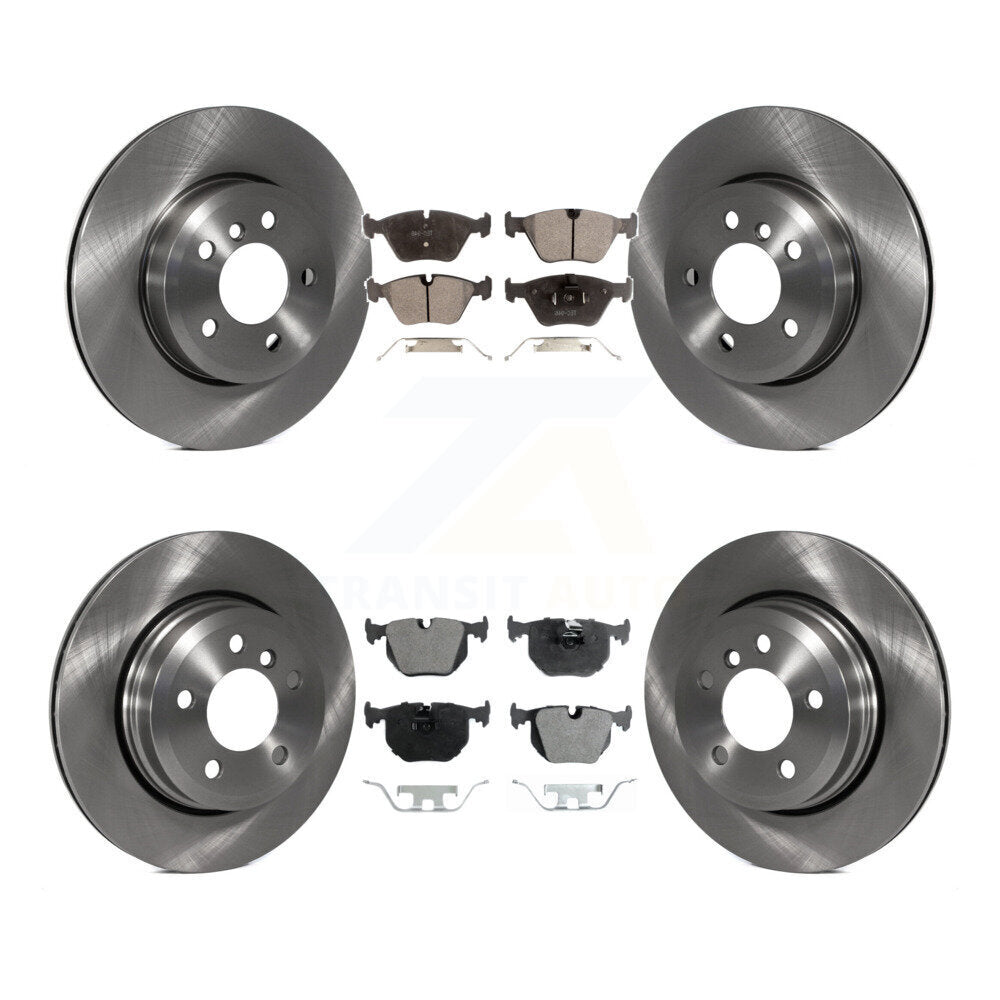 [Front+Rear] 2004-2010 BMW X3 Premium OE Brake Rotors & Ceramic Pads Kit For Max Braking