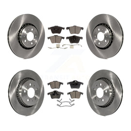 Front Rear Brake Rotors Ceramic Pad Kit For Volvo XC90 With 336mm Diameter Rotor
