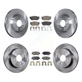 [Front+Rear] 2011 Hyundai Accent Premium OE Brake Rotors & Ceramic Pads Kit For Max Braking