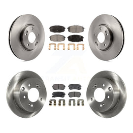 Front Rear Disc Brake Rotors And Ceramic Pads Kit For Kia Forte Koup Forte5