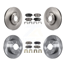 Charger l'image dans la galerie, Front Rear Disc Brake Rotors And Ceramic Pads Kit For Hyundai Sonata Kia Optima