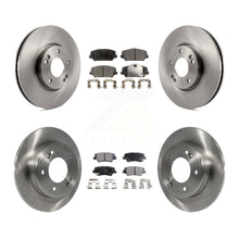 Charger l'image dans la galerie, Front Rear Disc Brake Rotors And Ceramic Pads Kit For Kia Forte Forte5 Koup