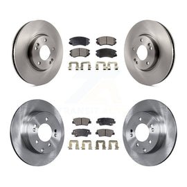 Front Rear Disc Brake Rotors And Ceramic Pads Kit For Hyundai Sonata 3.3L