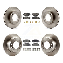 Charger l'image dans la galerie, Front Rear Disc Brake Rotor And Ceramic Pad Kit For Kia Sedona Hyundai Entourage