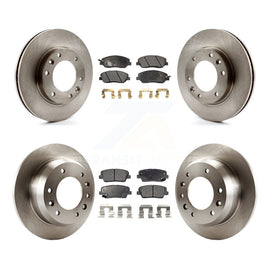 Front Rear Disc Brake Rotor And Ceramic Pad Kit For Kia Sedona Hyundai Entourage