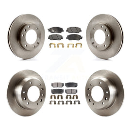 Front Rear Disc Brake Rotor And Ceramic Pad Kit For Kia Sedona Hyundai Entourage