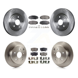 Front Rear Disc Brake Rotors And Ceramic Pads Kit For Toyota Matrix Pontiac Vibe