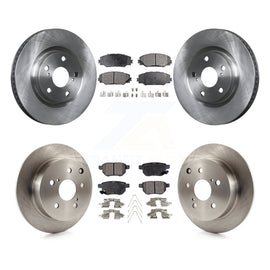 [Front+Rear] 2010 Toyota Matrix XRS Premium OE Brake Rotors & Ceramic Pads Kit For Max Braking
