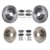 Front Rear Brake Rotor Ceramic Pad Kit For Toyota Matrix Pontiac Vibe Corolla iM