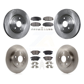 [Front+Rear] 2011-2016 Scion tC Premium OE Brake Rotors & Ceramic Pads Kit For Max Braking